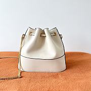 	 Valentino Garavani Mini Bucket Bag With Vlogo Signature Chain White 20x17x8cm - 5