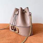 	 Valentino Garavani Mini Bucket Bag With Vlogo Signature Chain Beige 20x17x8cm - 4