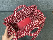 Valentino Le Troisieme Toile Iconographe Shopping Red Bag 40*25*17cm - 3