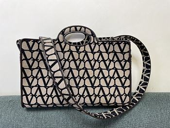  Valentino Le Troisieme Toile Iconographe Shopping Bag 40x25x17cm 
