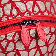 	 Valentino Garavani La Troisieme Toile lconographe Backpack Red 30x40x23cm - 3