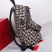 	 Valentino Garavani La Troisieme Toile lconographe Backpack Brown 30x40x23cm - 6