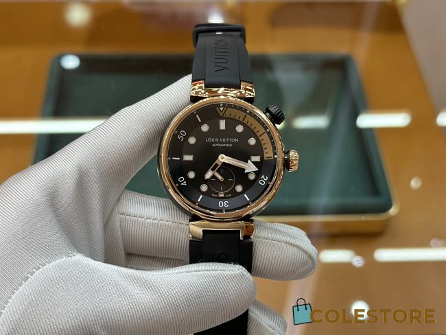 	 Louis Vuitton Watch Tambour Street Diver Black 44MM - 1