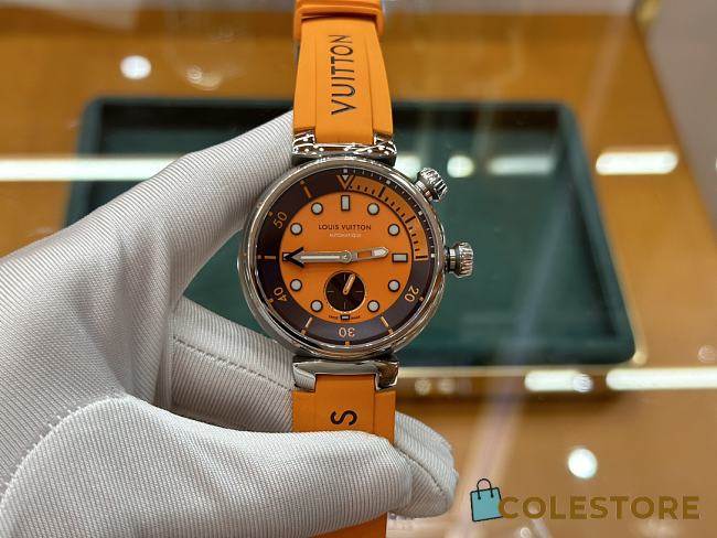 	 Louis Vuitton Watch Tambour Street Diver Orange 44MM - 1