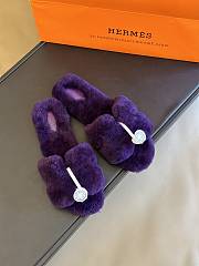 Hermes Oran Sandal Violet Foncé - 1