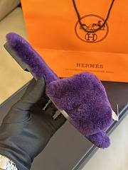 Hermes Oran Sandal Violet Foncé - 3