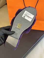 Hermes Oran Sandal Violet Foncé - 4
