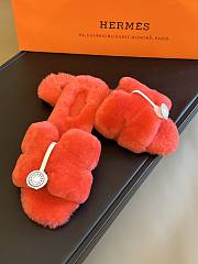 	 Hermes Oran Sandal Orange - 3