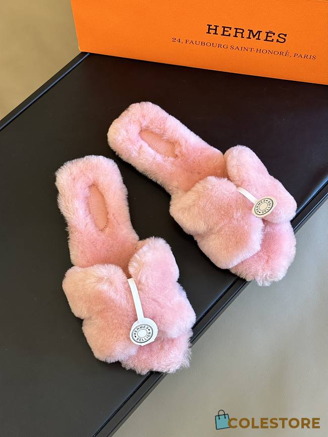 	 Hermes Oran Sandal Light Pink Size 35-41 - 1