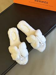 	 Hermes Oran Sandal White Size 35-41 - 1