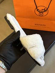 	 Hermes Oran Sandal White Size 35-41 - 2