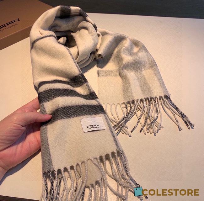 Burberry Scarf White - 1