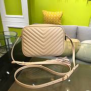 YSL Lou Camera Bag In Beige Szie 23x16x6cm - 3