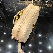  YSL Lou Camera Bag In Beige Szie 19x11x5cm - 3