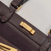 Fendi Peekaboo x Tote Hand Bag Dark Brown Size 41X29X14cm - 2