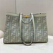 Fendi Peekaboo x Tote Hand Bag Green Size 41×16×28cm - 1