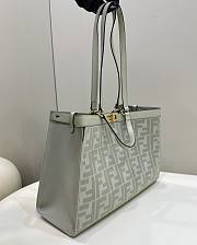 Fendi Peekaboo x Tote Hand Bag Green Size 41×16×28cm - 3