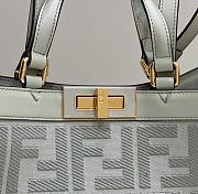 Fendi Peekaboo x Tote Hand Bag Green Size 41×16×28cm - 4