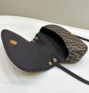 Fendi C’mon Small Brown FF Jacquard Fabric Bag 21x6.5x15cm - 4