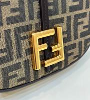 Fendi C’mon Small Brown FF Jacquard Fabric Bag 21x6.5x15cm - 5