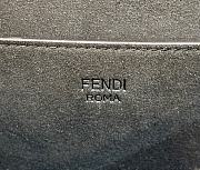 Fendi C’mon Medium Brown FF Jacquard Fabric Bag 25x7x20cm - 5