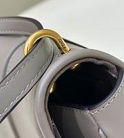 Fendi C’mon Small Grey FF Jacquard Fabric Bag 21x6.5x15cm - 5