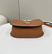 	 Fendi C’mon Small FF Jacquard Fabric Bag 25x7x20cm - 3