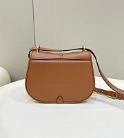 	 Fendi C’mon Small FF Jacquard Fabric Bag 25x7x20cm - 5