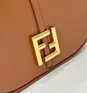 	 Fendi C’mon Small FF Jacquard Fabric Bag 25x7x20cm - 2