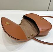	 Fendi C’mon Small FF Jacquard Fabric Bag 21x6.5x15cm - 2