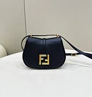 Fendi C’mon Small Black FF Jacquard Fabric Bag 21x6.5x15cm	  - 1