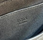 Fendi C’mon Small Black FF Jacquard Fabric Bag 21x6.5x15cm	  - 3