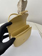 Celine Mini Besace Triomphe On Chain With Strap In Yellow 15.5x11.5x5cm - 3