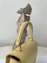 Celine Mini Besace Triomphe On Chain With Strap In Yellow 15.5x11.5x5cm - 2