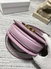  Celine Mini Besace Triomphe On Chain With Strap In Pink 15.5x11.5x5cm - 3
