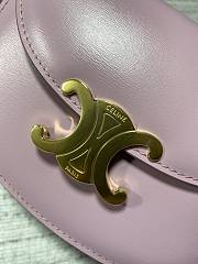  Celine Mini Besace Triomphe On Chain With Strap In Pink 15.5x11.5x5cm - 2