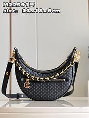 Louis Vuitton Loop Baguette Bag Black Size 23x13x6cm - 1