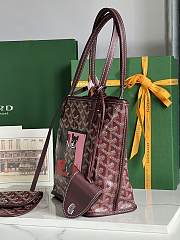 	 Goyard Anjou Mini Bag Dark Red  20x10x10cm - 3