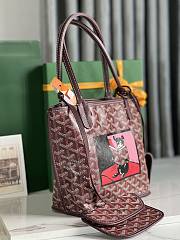 	 Goyard Anjou Mini Bag Dark Red  20x10x10cm - 5