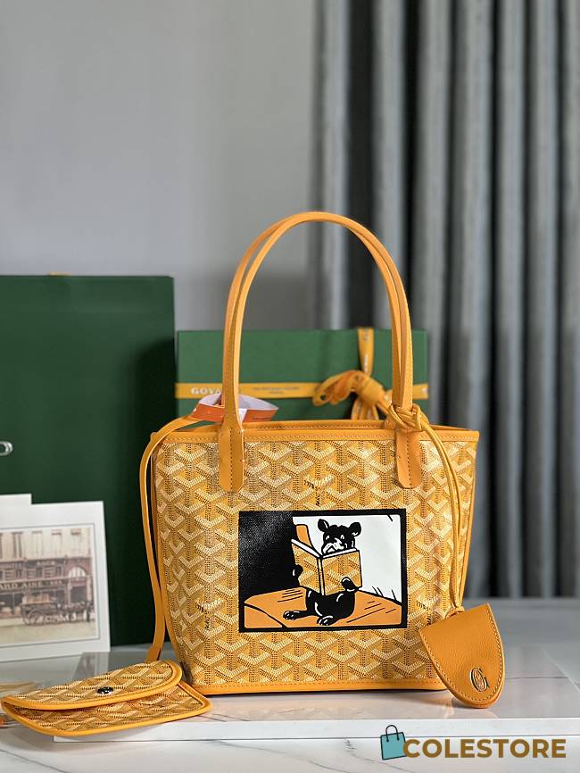 	 Goyard Anjou Mini Bag Yellow 20x10x10cm - 1