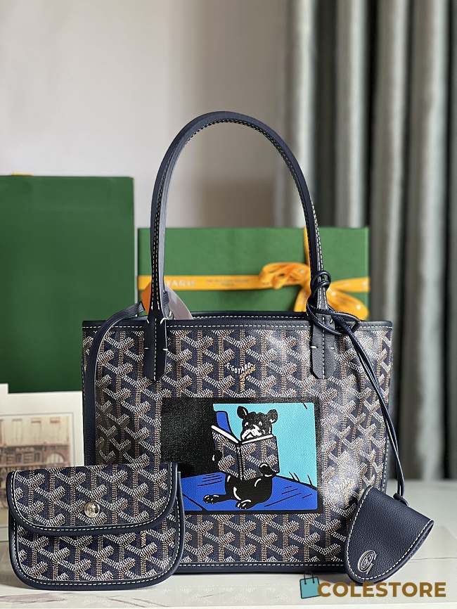 	 Goyard Anjou Mini Bag Black 20x10x10cm - 1