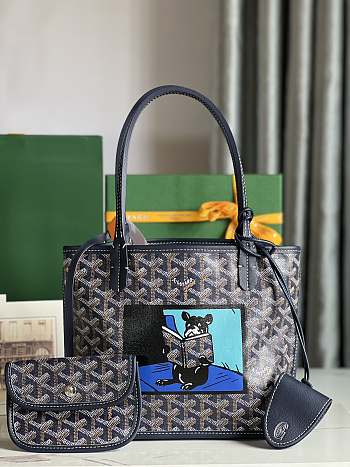 	 Goyard Anjou Mini Bag Black 20x10x10cm