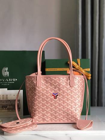 	 Goyard Anjou Mini Bag Pink 20x10x10cm