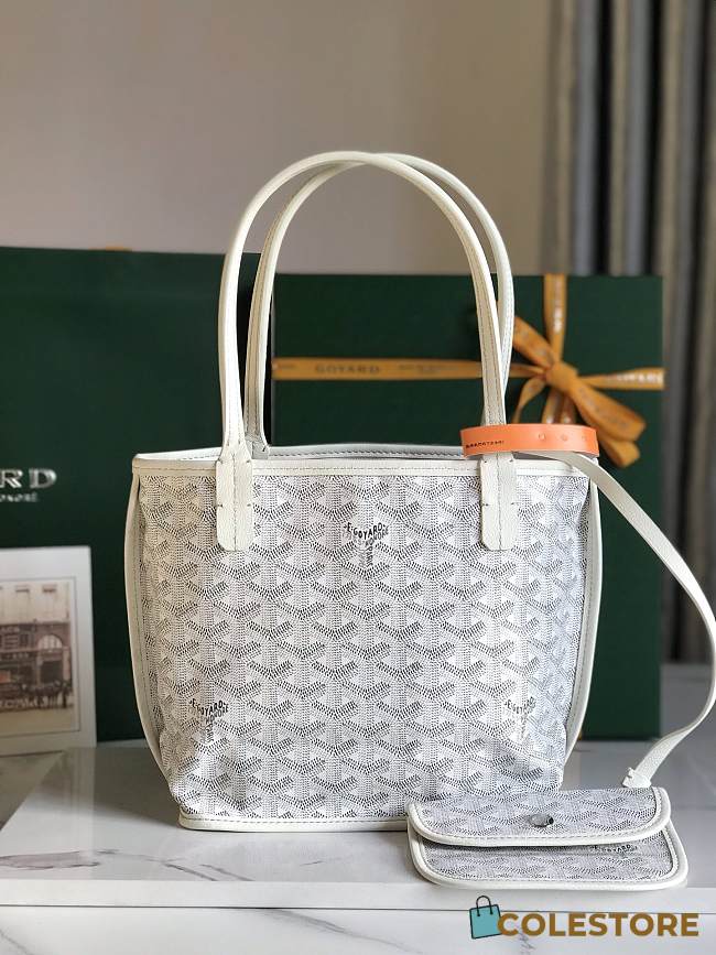 	 Goyard Anjou Mini Bag White 20x10x10cm - 1