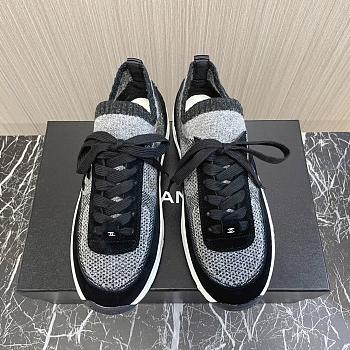 Chanel Knit & Suede Calfskin Ivory Black