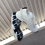 	 Chanel Knit & Suede Calfskin Ivory White  - 4