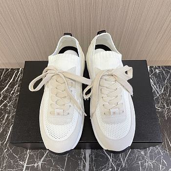 	 Chanel Knit & Suede Calfskin Ivory White 