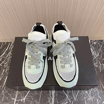 	 Chanel Knit & Suede Calfskin Ivory Green