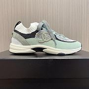 	 Chanel Knit & Suede Calfskin Ivory Green - 3