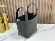 	 Hermes Picotin 18 Bag In Black Silver Buckle - 3